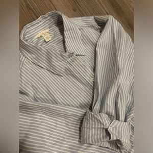 Blue and White button up